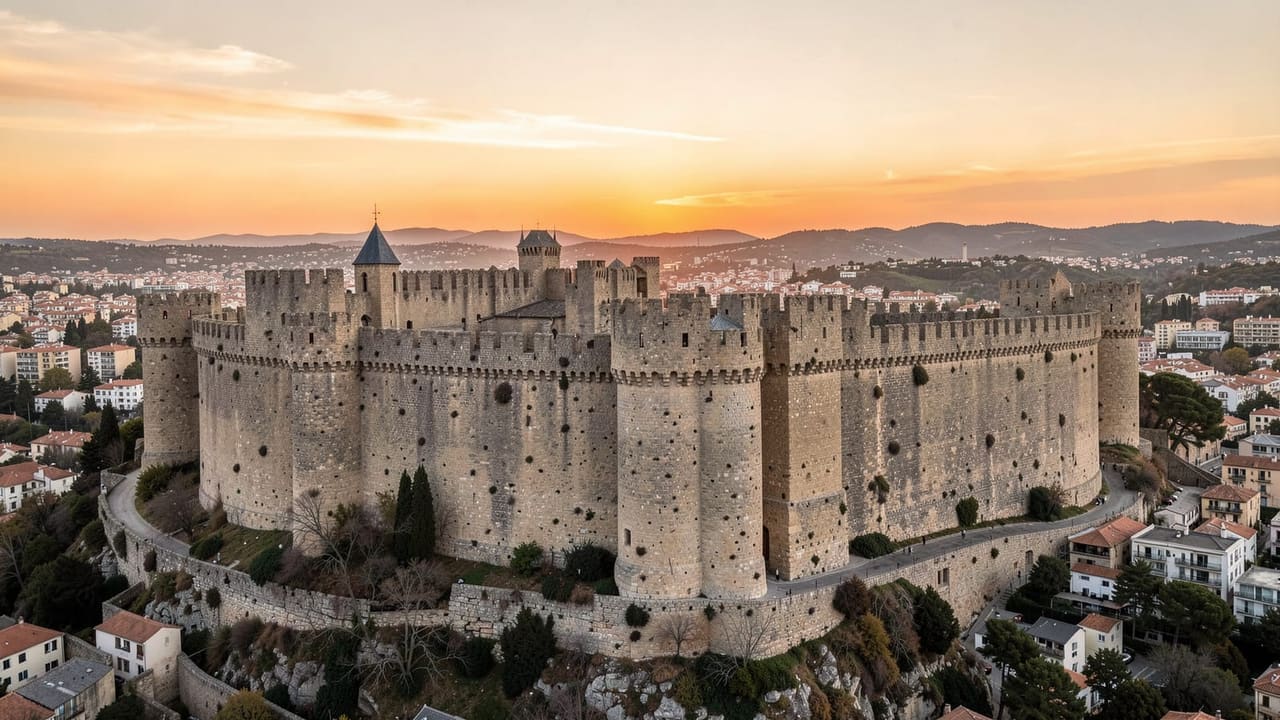 Vue patrimoine de Carcassonne — photographie éditoriale