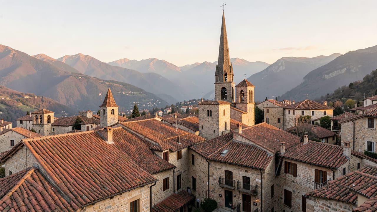 Vue patrimoine de Pamiers — photographie éditoriale